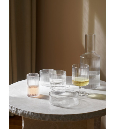 Ciotole da portata Ripple - Set da 4 - Trasparenti