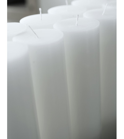 Candela Bianca Diam 7 cm H 24 cm- Durata 140 ore