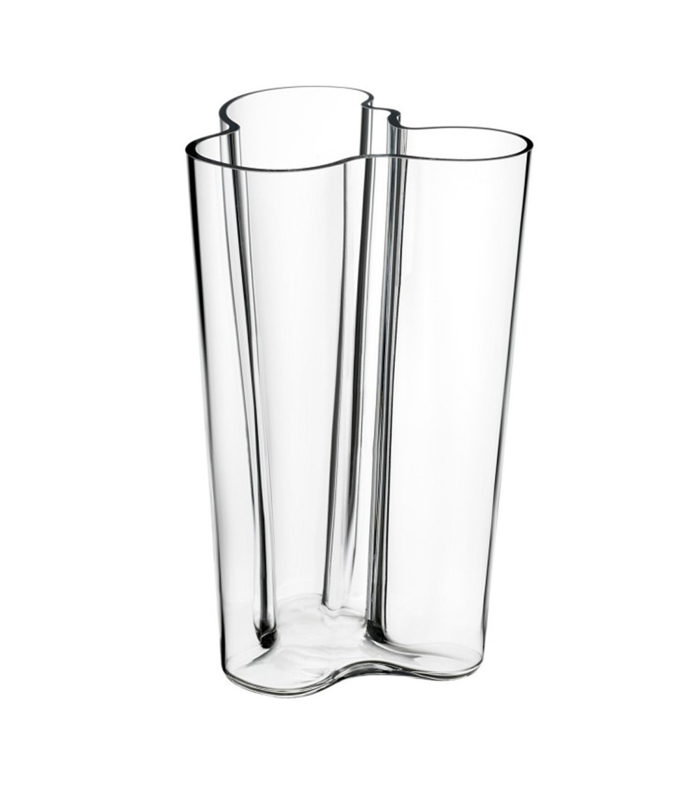 Glass vase 251mm by iittala. Alvar Aalto design.