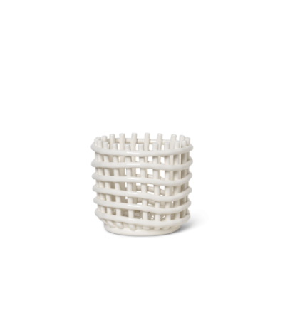 Ceramic Basket- small- ferm Living