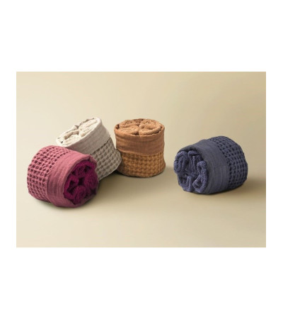 Milano cestino con 4 lavette Biancoperla