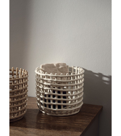 Ceramic Basket- large- ferm Living