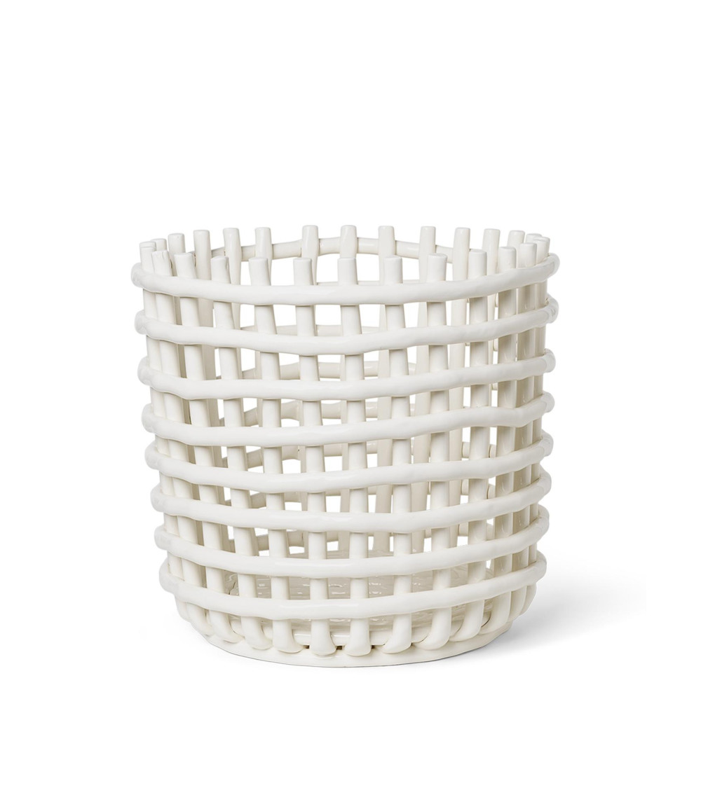 Ceramic Basket- large- ferm Living