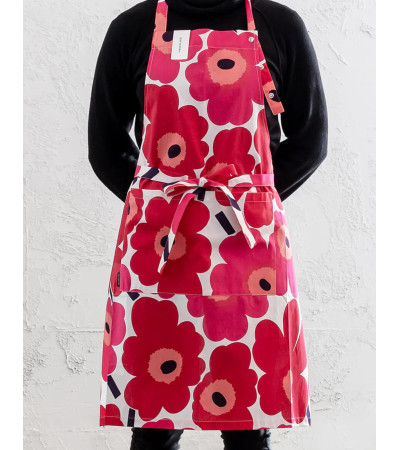 unikko marimekko apron