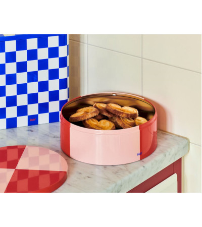 Contenitore rotondo di latta