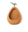 Pear Braided Wall Pocket - Natural