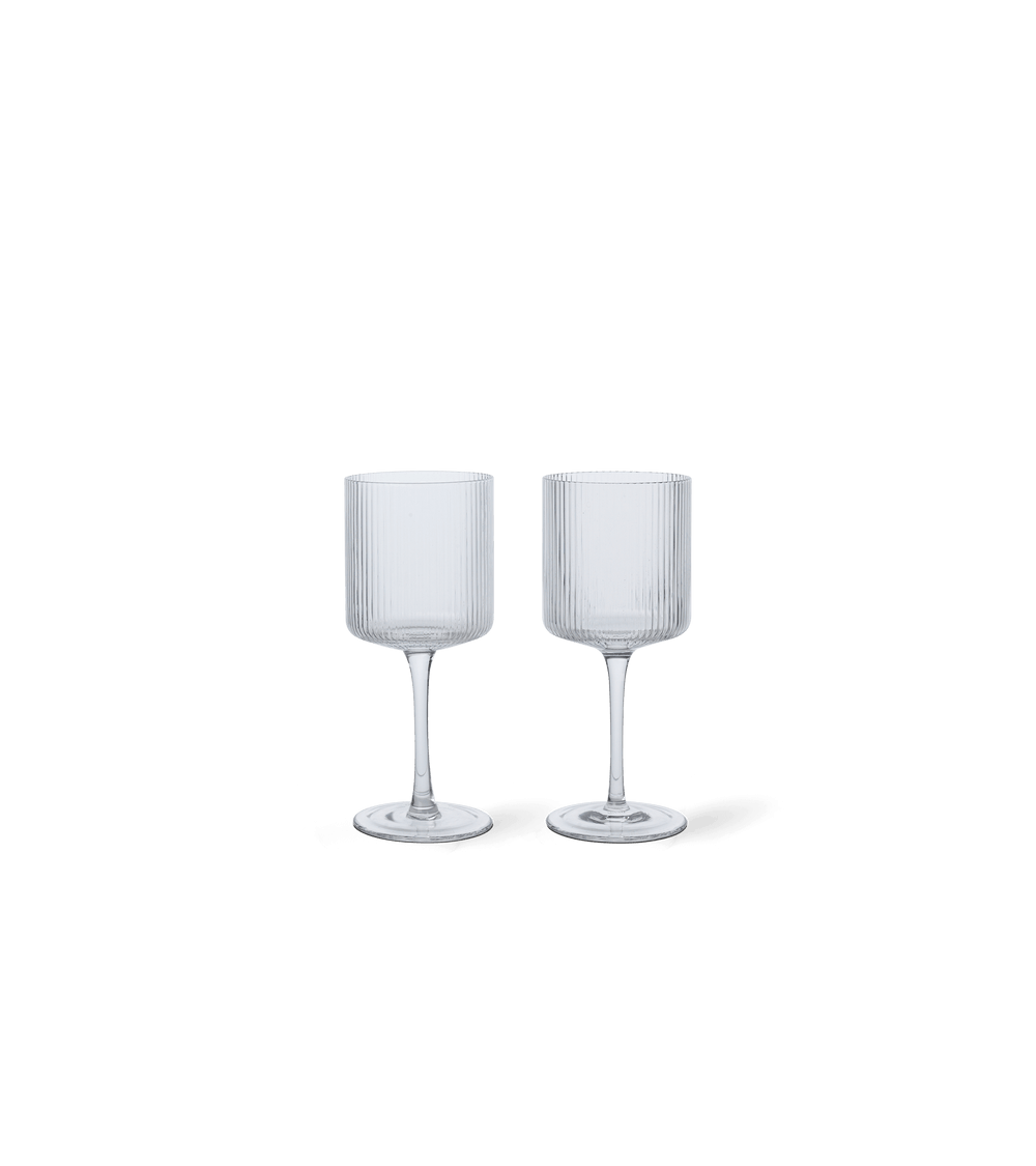 Bicchieri da vino bianco Ripple- set 2 pezzi- ferm Living