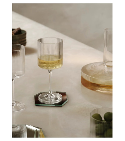 Bicchieri da vino bianco Ripple- set 2 pezzi- ferm Living