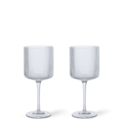 Ripple Red Wine Glasses Set of 2- ferm Living