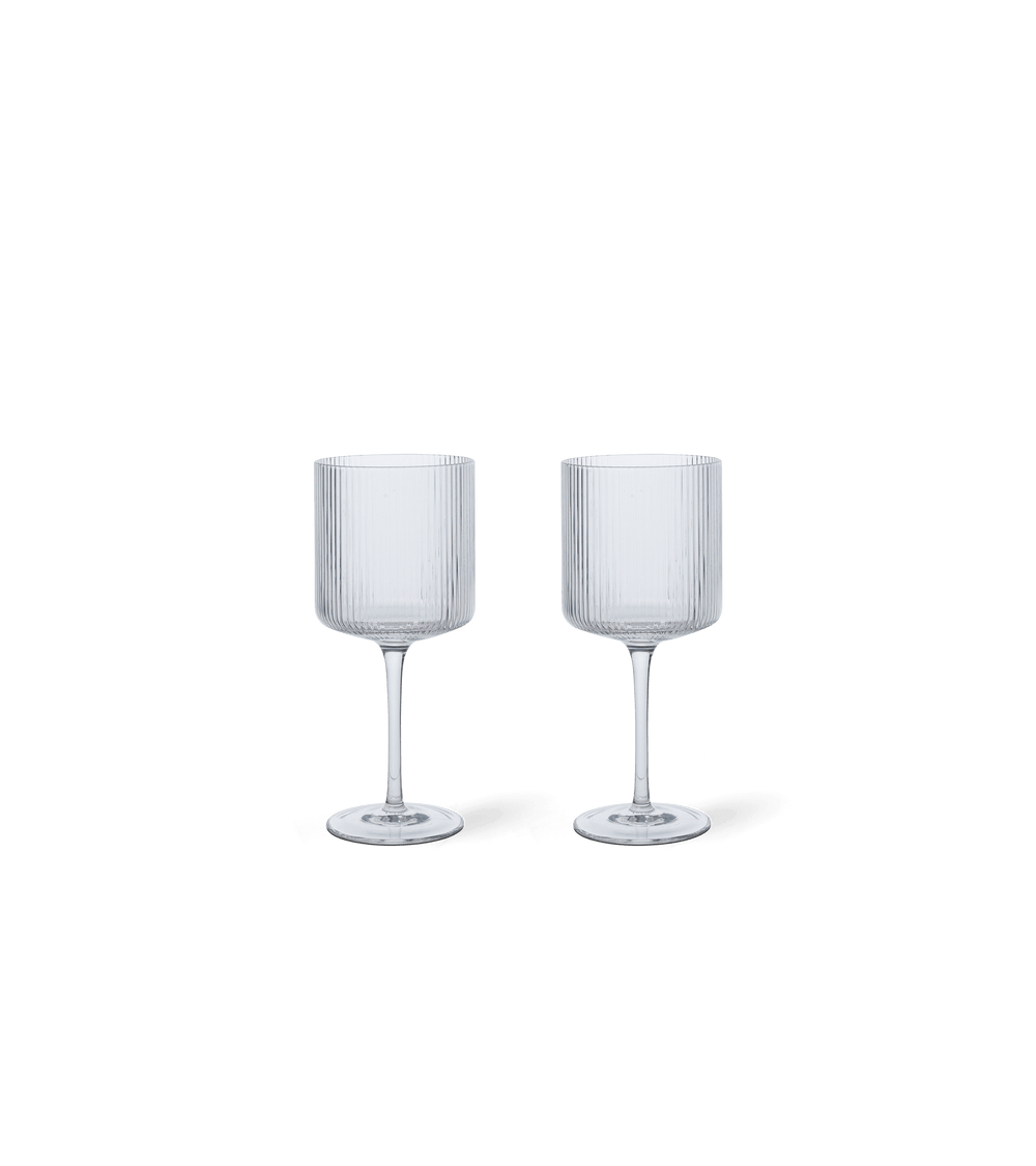 Ripple Red Wine Glasses Set of 2- ferm Living