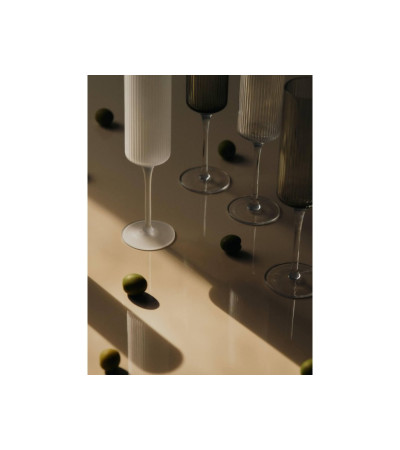 Bicchieri Champagne Flute Ripple- set 2 pezzi- ferm Living